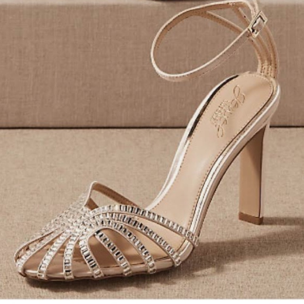 BLDHN x Jewel Badgley Mischka Caged Heels